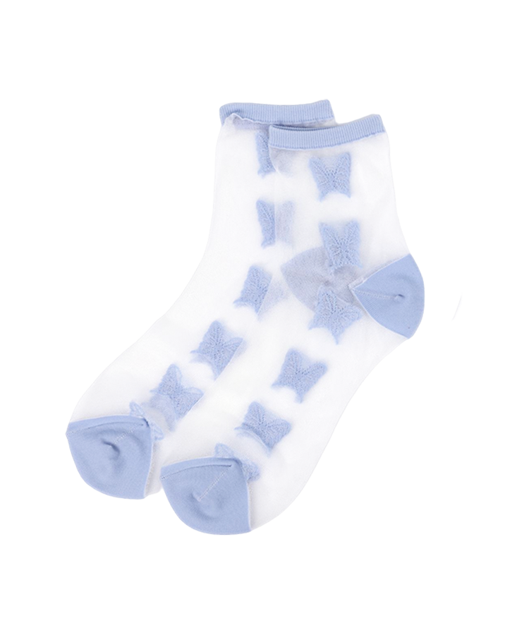 Calcetines de seda transparente para mujer.