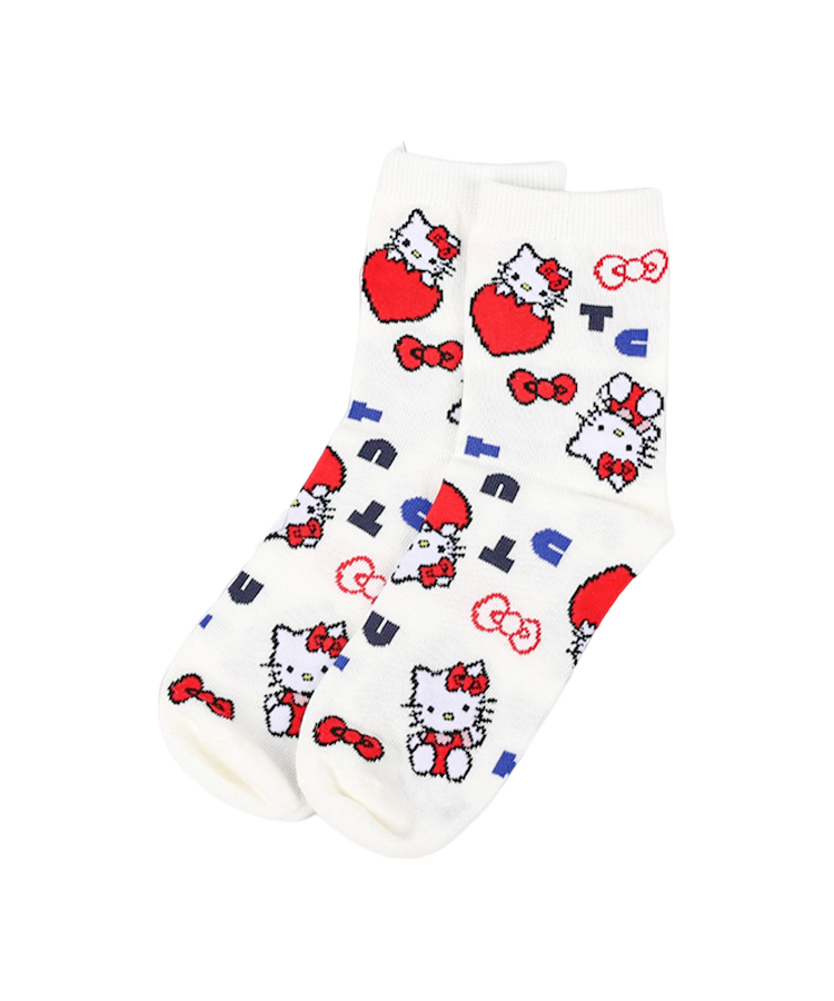 Calcetines de algodón de dibujos animados para mujer