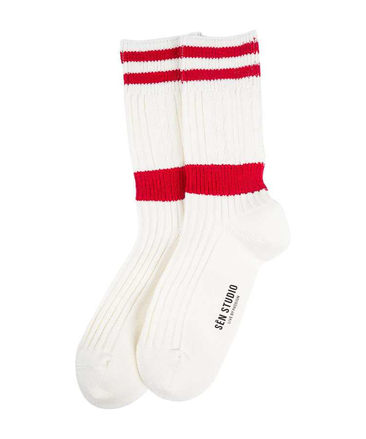 Calcetines de algodón casual de aguja gruesa para adultos